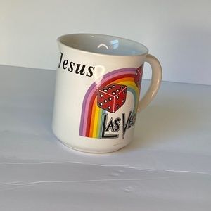 Vintage Las Vegas Jesus Rainbow Mug‎